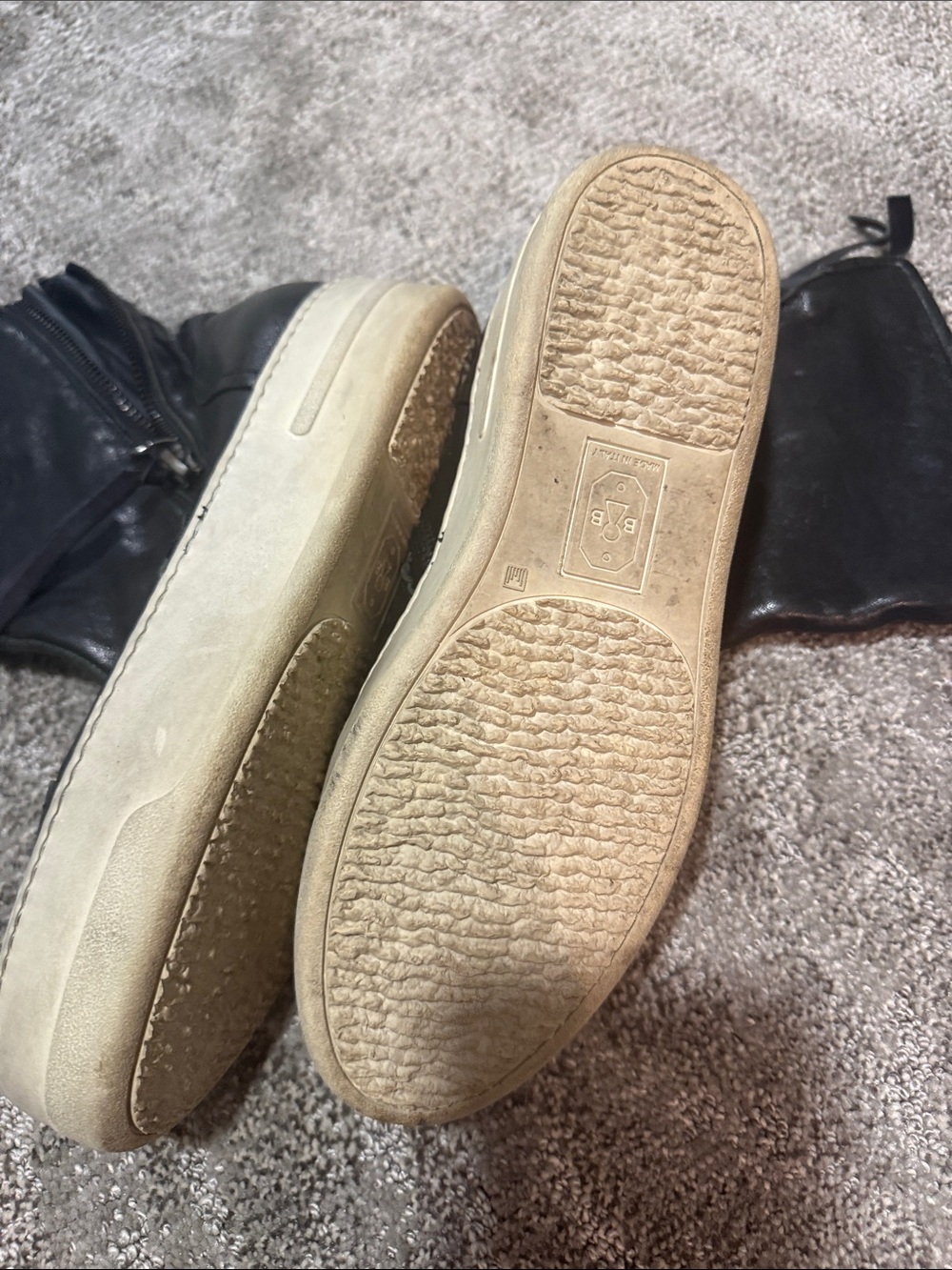 Bruno bordese Black leather zip up sneaker boots - Picture 6 of 8